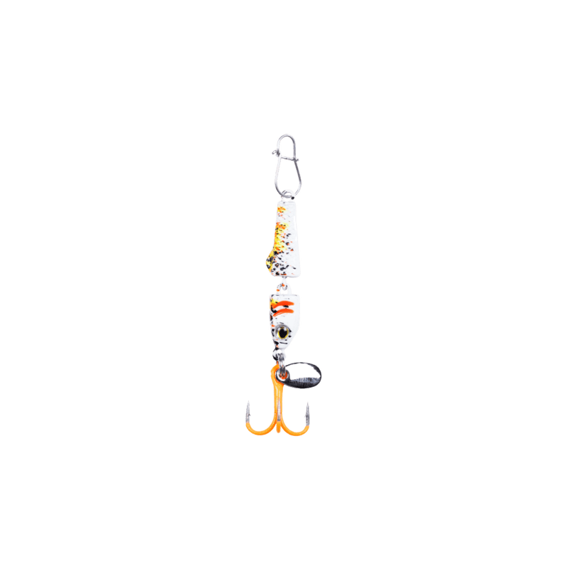 Load image into Gallery viewer, CLAM PINHEAD PRO JTD 1-8 / Glow Koi Clam Jointed PinHead Pro Jigging Spoon
