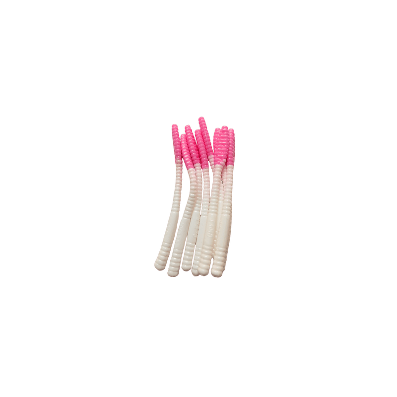 Load image into Gallery viewer, CLEARDRIFT STEELHEAD GEAR 3&quot; / White-Bubblegum Cleardrift Ultra-Light Steelhead Worms
