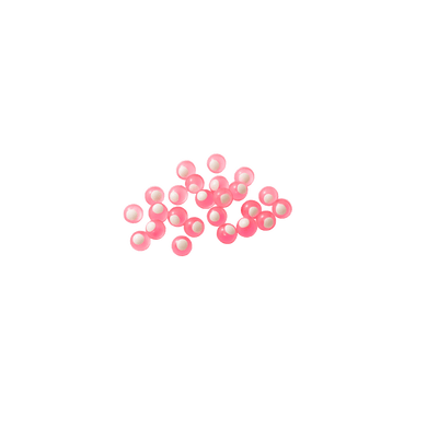 CLEARDRIFT STEELHEAD GEAR 8MM / Candy Apple-Wht Dot Cleardrift Embryo Soft Beads