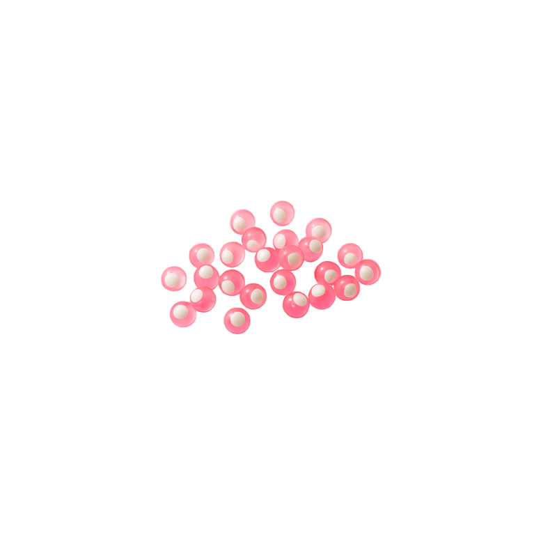 Load image into Gallery viewer, CLEARDRIFT STEELHEAD GEAR 8MM / Candy Apple-Wht Dot Cleardrift Embryo Soft Beads
