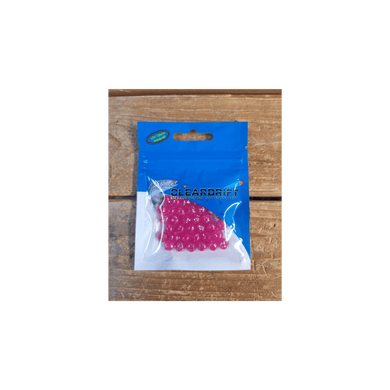 CLEARDRIFT STEELHEAD GEAR 8MM / Cerise Cleardrift Glitter Bomb Soft Beads