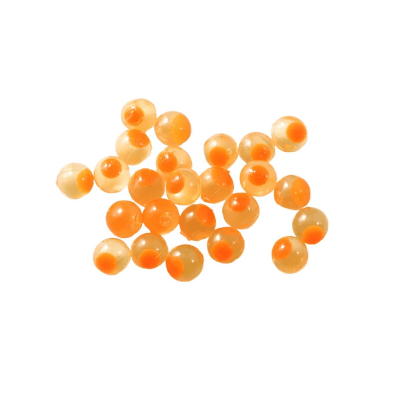 Load image into Gallery viewer, CLEARDRIFT STEELHEAD GEAR 8MM / Nat Org-Org Dot Cleardrift Embryo Soft Beads
