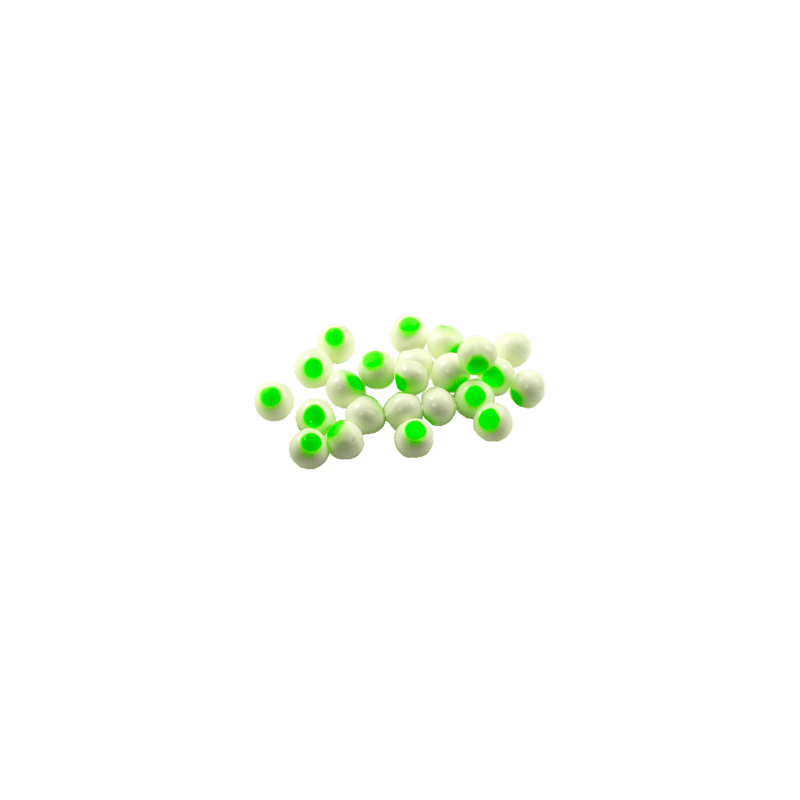 Load image into Gallery viewer, CLEARDRIFT STEELHEAD GEAR 8MM / Wht-Chart Dot Cleardrift Embryo Soft Beads
