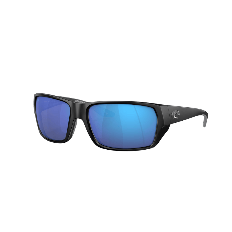 Load image into Gallery viewer, COSTA SUNGLASSES Matte Black/Blue Mirror Costa Tailfin Sunglasses
