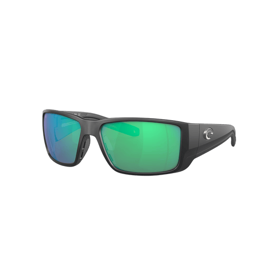 COSTA SUNGLASSES Matte Black/Green Mirror Costa Blackfin Pro Sunglasses