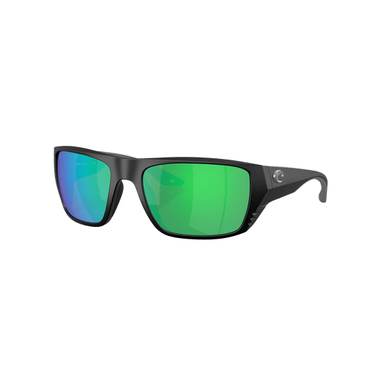 COSTA SUNGLASSES Matte Black/Green Mirror Costa Finlet Sunglasses