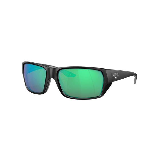 COSTA SUNGLASSES Matte Black/Green Mirror Costa Tailfin Sunglasses