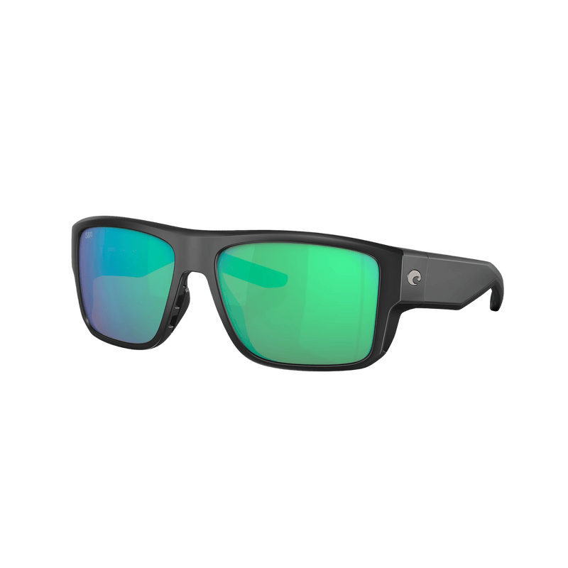 Load image into Gallery viewer, COSTA SUNGLASSES Matte Black/Green Mirror Costa Taxman Sunglasses
