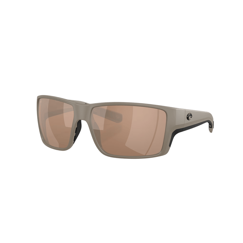 Load image into Gallery viewer, COSTA SUNGLASSES Matte Sand/Copper Silver Mirror Costa Reefton Pro Sunglasses
