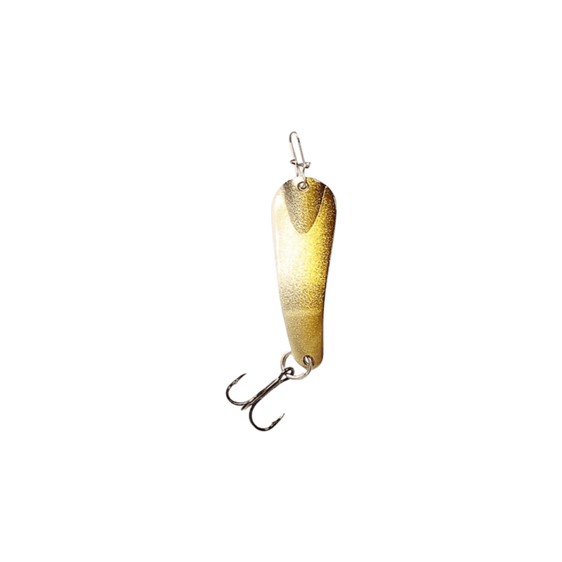 Load image into Gallery viewer, CUSTOM JIGS ALL ICE 1-4 / Gold Smelt Custom Jigs and Spins Slender Spoon
