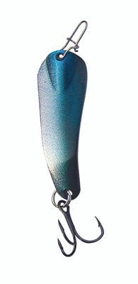 Load image into Gallery viewer, CUSTOM JIGS ALL ICE 1-4 / Pro Series Nickel Blue Shiner Custom Jigs and Spins Slender Spoon
