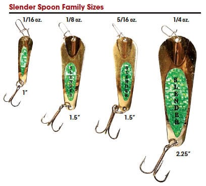 CUSTOM JIGS ALL ICE Custom Jigs and Spins Slender Spoon