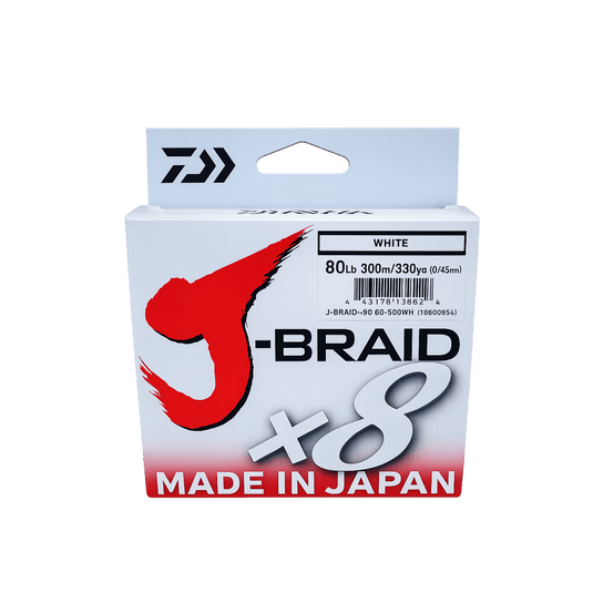 DAIWA BRAIDED LINE Daiwa J-Braid x 8 (White)