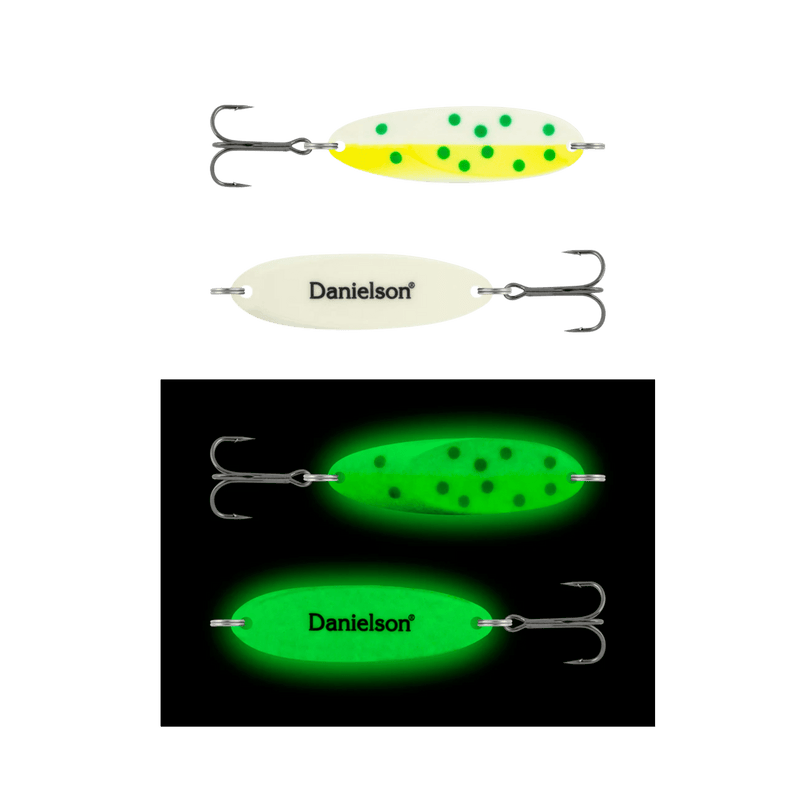 Load image into Gallery viewer, DANIELSON CASTING SPOONS 1-2oz / TKO Danielson Renegade Night Fight Super Glow Spoons
