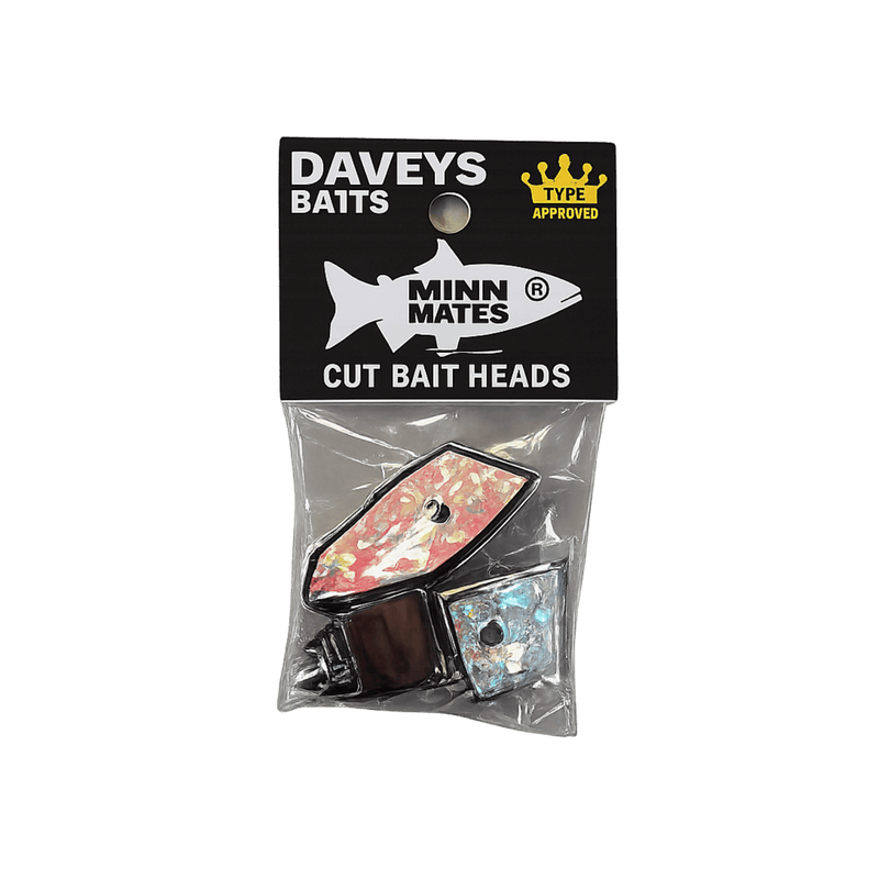 Load image into Gallery viewer, DEEP RIG TACKLE BAIT/MEAT HEADS Crush Glow Chrome Daveys Baits Mini Bait Heads
