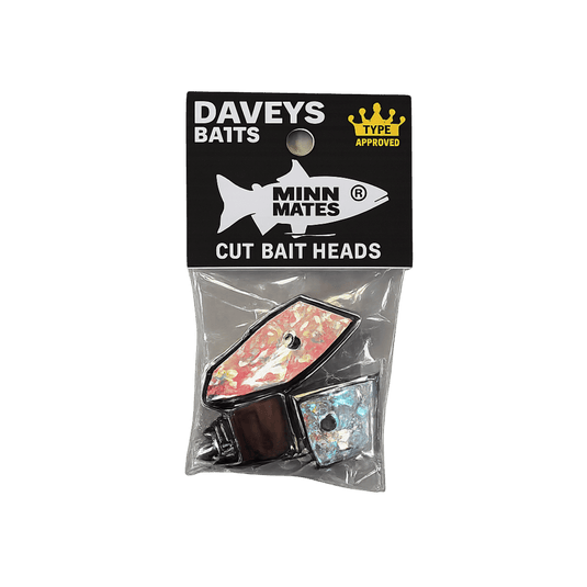 DEEP RIG TACKLE BAIT/MEAT HEADS Crush Glow Chrome Daveys Baits Mini Bait Heads