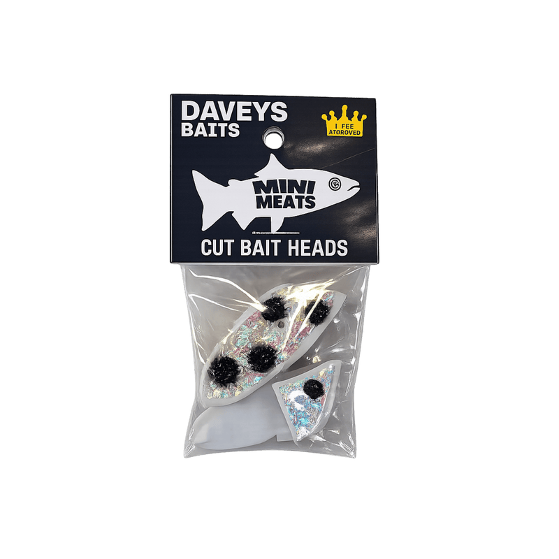 Load image into Gallery viewer, DEEP RIG TACKLE BAIT/MEAT HEADS Dalmation Daveys Baits Mini Bait Heads
