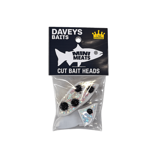DEEP RIG TACKLE BAIT/MEAT HEADS Dalmation Daveys Baits Mini Bait Heads