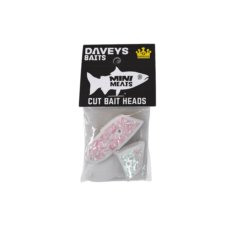 Load image into Gallery viewer, DEEP RIG TACKLE BAIT/MEAT HEADS White Lighting Daveys Baits Mini Bait Heads
