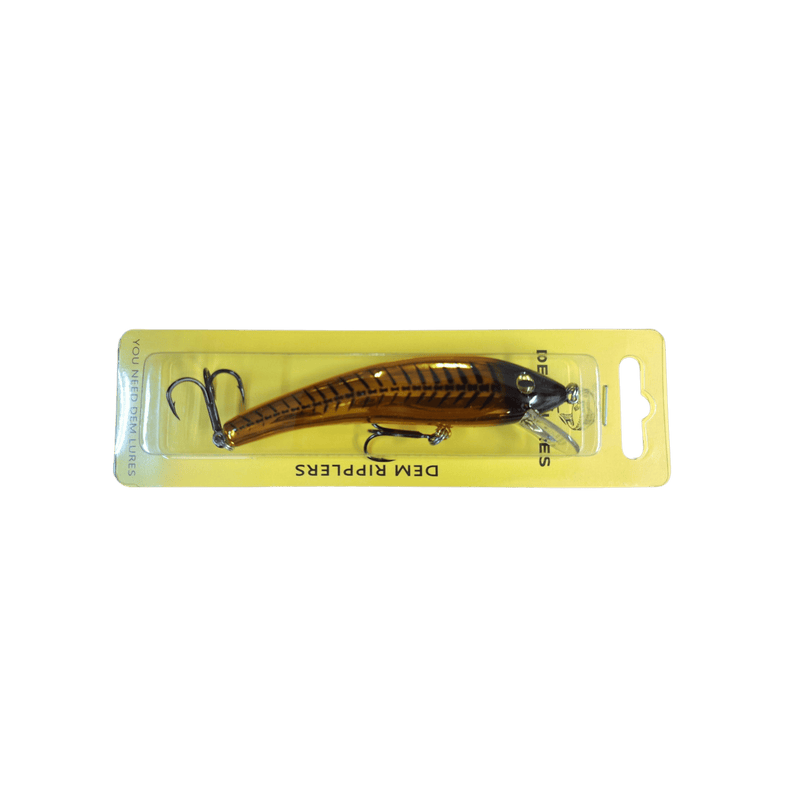 Load image into Gallery viewer, DEM LURES TROLLING BODYBAITS Gold Chrome Bones Dem Lures Dem Ripplers
