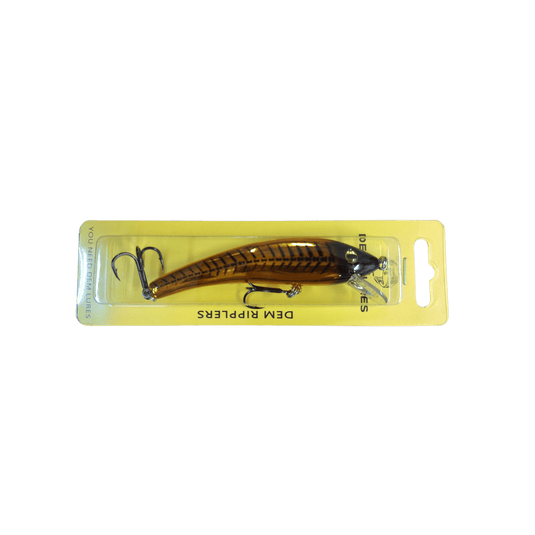 DEM LURES TROLLING BODYBAITS Gold Chrome Bones Dem Lures Dem Ripplers