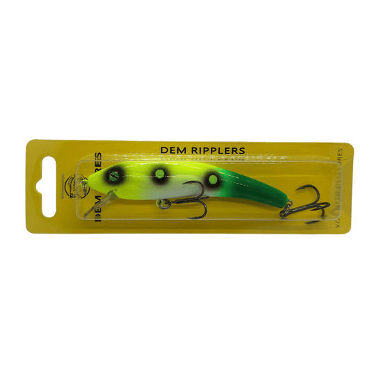 DEM LURES TROLLING BODYBAITS Yellow Alien Dem Lures Dem Ripplers