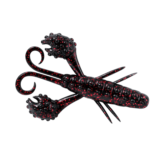 DEPS CRAWS/CREATURE 3.5" / Black Red Flake Deps Beckon Craw