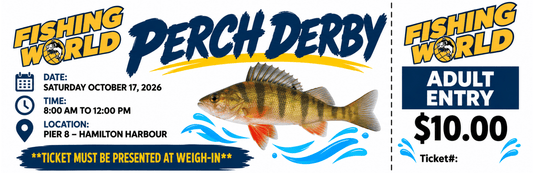 DERBY TICKETS DERBY TICKETS Fishing World Perch Derby Ticket - Adult