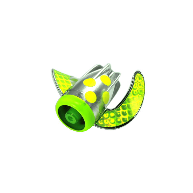 Load image into Gallery viewer, DREAMWEAVER BAIT/MEAT HEADS Chrome UFO Dreamweaver Whirly Gig
