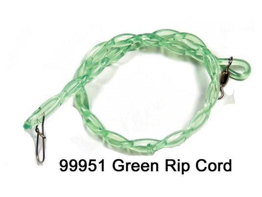 DREAMWEAVER TROLLING ACCESSORIES 12" / Green Dream Weaver 12" Rip Cord Dipsey Snubber