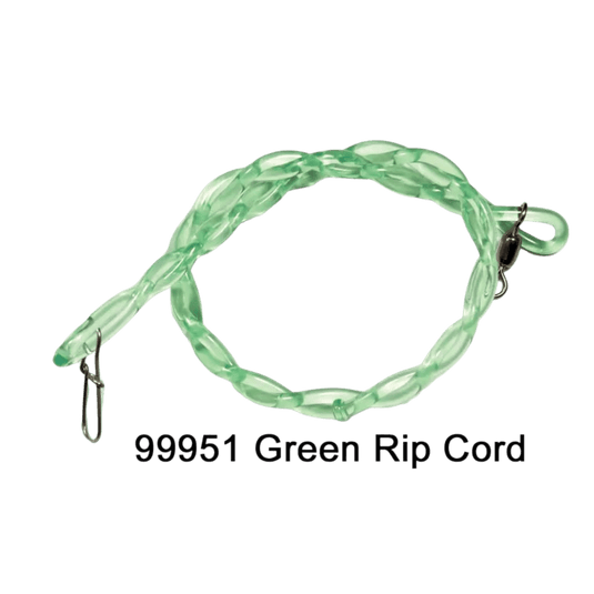 DREAMWEAVER TROLLING ACCESSORIES 12" / Green Dreamweaver 12" Rip Cord Dipsey Snubber
