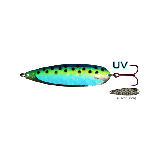 DREAMWEAVER TROLLING SPOONS Blue Leopard Dreamweaver Magnum Spoon