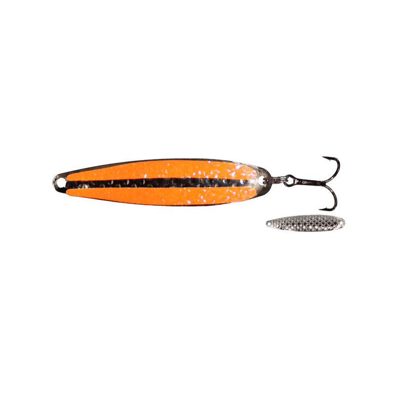 Load image into Gallery viewer, DREAMWEAVER TROLLING SPOONS Double Orange Crush Dreamweaver Super Slim Spoon 3.75&quot;
