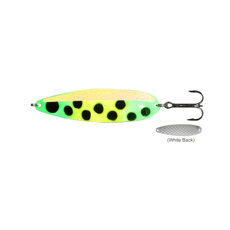 Load image into Gallery viewer, DREAMWEAVER TROLLING SPOONS Glow Frog Wh Belly Dreamweaver Magnum Spoon
