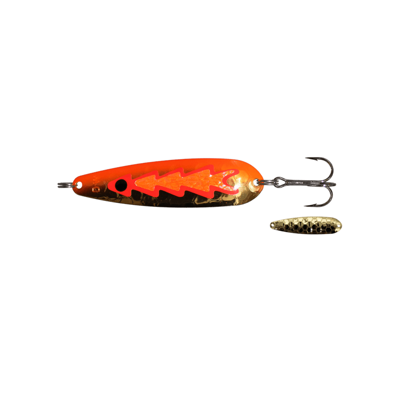 Load image into Gallery viewer, DREAMWEAVER TROLLING SPOONS Golden Orange Crush Icicle Dreamweaver Spoon 3.75&quot;
