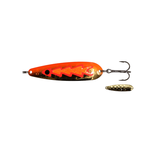 DREAMWEAVER TROLLING SPOONS Golden Orange Crush Icicle Dreamweaver Spoon 3.75"