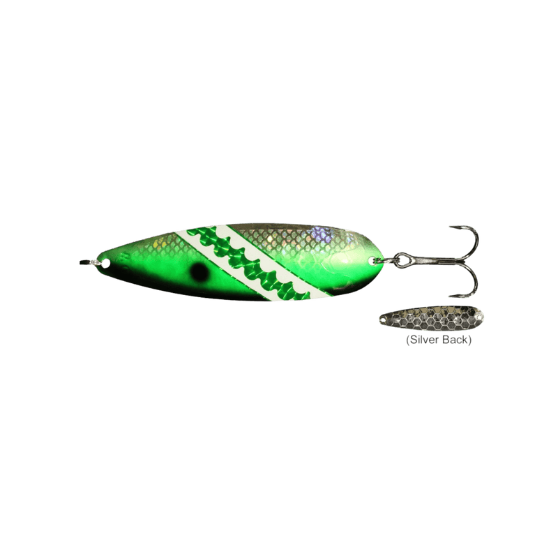 Load image into Gallery viewer, DREAMWEAVER TROLLING SPOONS Green Gator Dreamweaver Magnum Spoon
