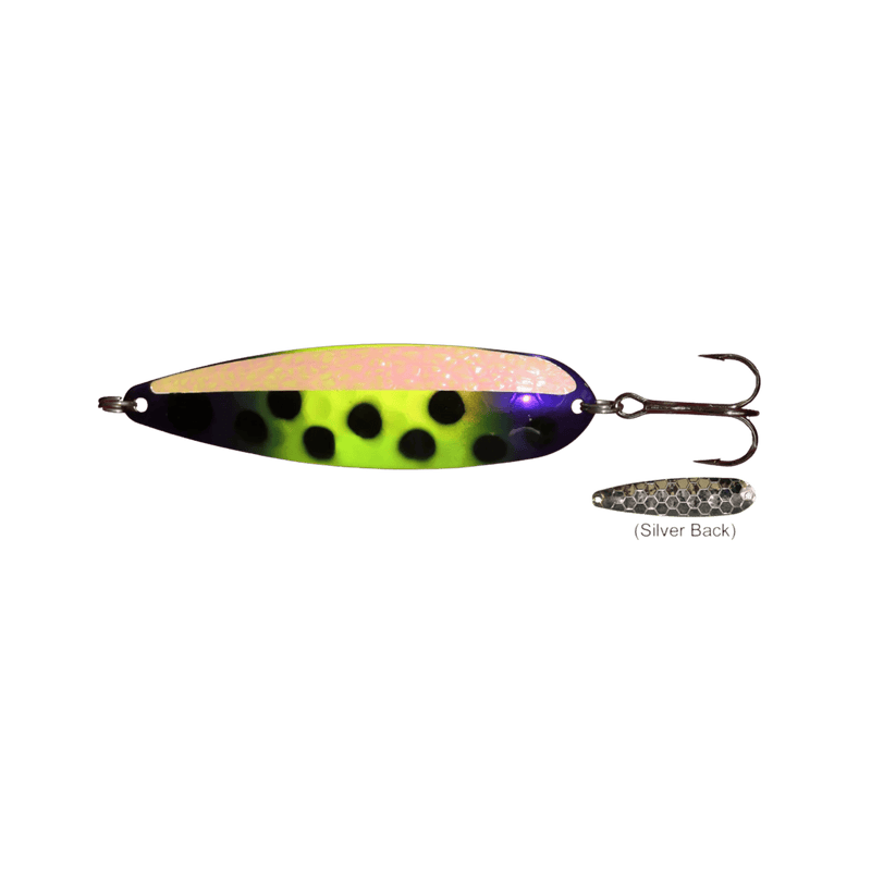 Load image into Gallery viewer, DREAMWEAVER TROLLING SPOONS Purple Glow Frog Dreamweaver Magnum Spoon
