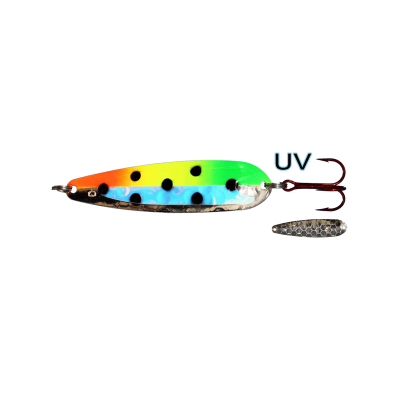 Load image into Gallery viewer, DREAMWEAVER TROLLING SPOONS Rasta Goose Dreamweaver Spoon 3.75&quot;
