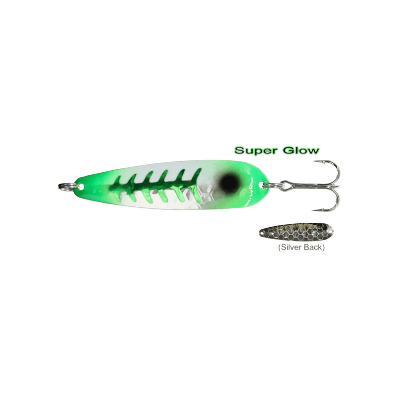 Load image into Gallery viewer, DREAMWEAVER TROLLING SPOONS SG Half Green Jeans Dreamweaver Spoon 3.75"
