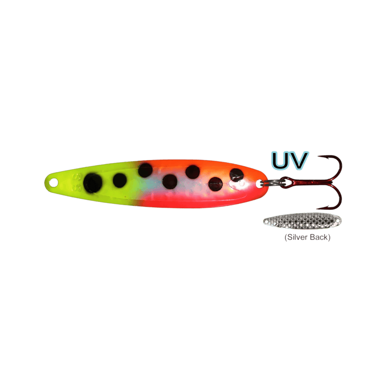 Load image into Gallery viewer, DREAMWEAVER TROLLING SPOONS Wrecking Ball DUV Dreamweaver Super Slim Spoon 3.75"
