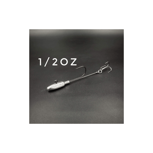 DROP TINE TACKLE TUBE HEAD JIGS 1/2OZ Drop Tine Stingers 2-pk