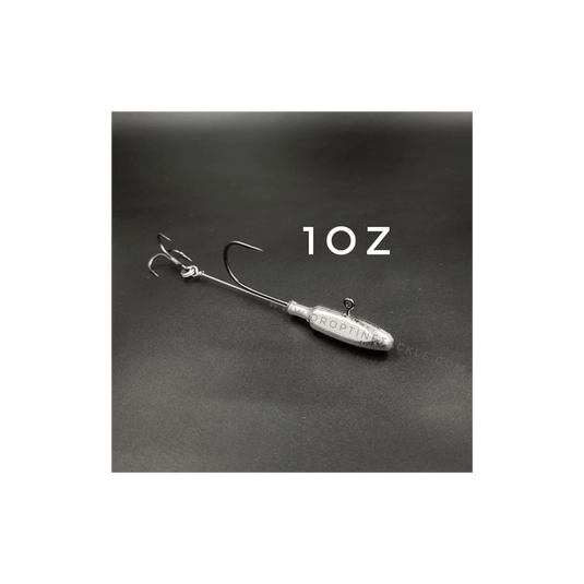 DROP TINE TACKLE TUBE HEAD JIGS 1 oz Drop Tine Stingers 2-pk