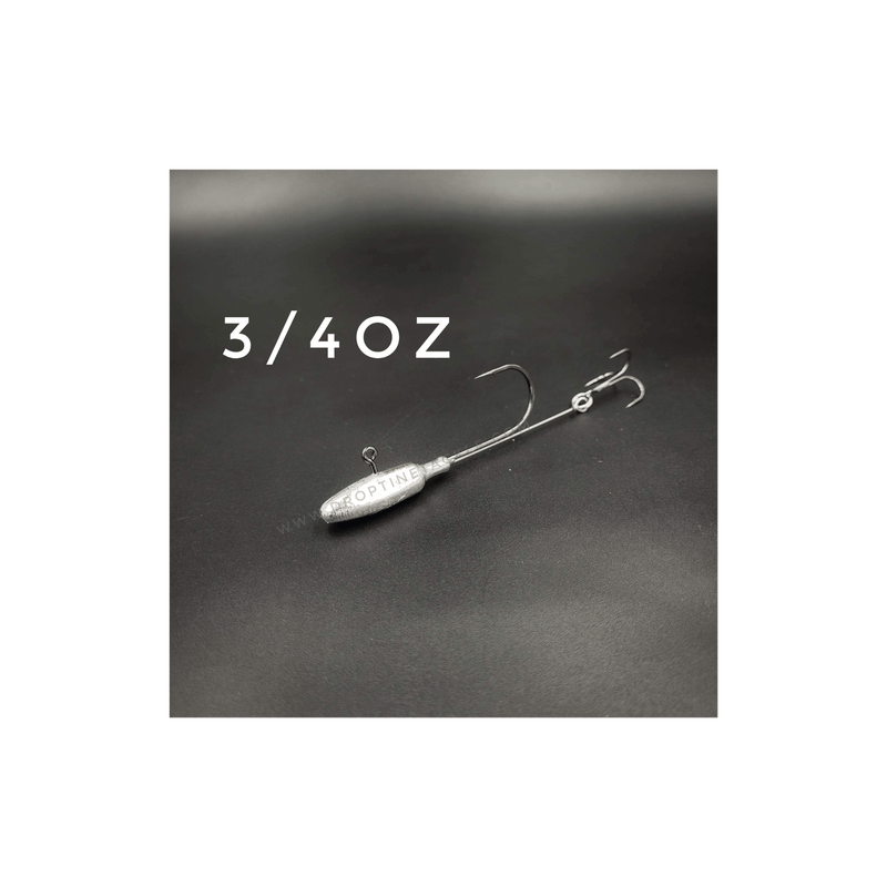 Load image into Gallery viewer, DROP TINE TACKLE TUBE HEAD JIGS 3/4OZ Drop Tine Stingers 2-pk
