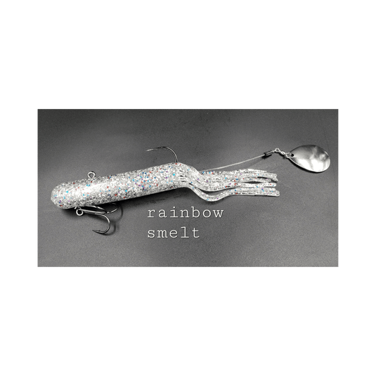 DROP TINE TACKLE Uncategorised 1.5OZ / Rainbow Smelt Drop Tine Hunger Strike XL Tube Jig