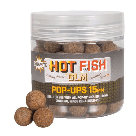 DYNAMITE BAITS CARP Hot Fish Dynamite Pop-Ups 15MM