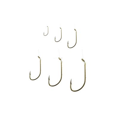 EAGLE CLAW TERMINAL TACKLE Eagle Claw Snelled Baitholder Hook Assortment Bronze 24-Pack