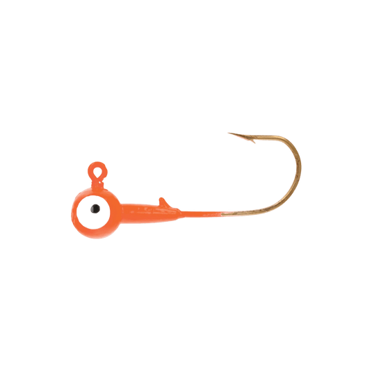 EAGLE CLAW WALLEYE/PERCH JIGS 1-16 / Orange Eagle Claw Ball Head Jig