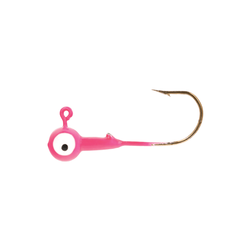 Load image into Gallery viewer, EAGLE CLAW WALLEYE/PERCH JIGS 1-16 / Pink Eagle Claw Ball Head Jig
