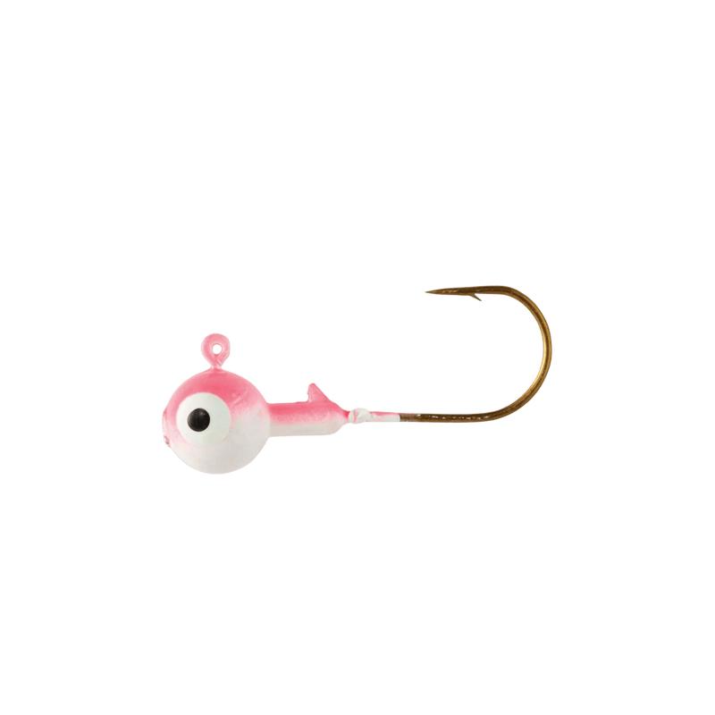 Load image into Gallery viewer, EAGLE CLAW WALLEYE/PERCH JIGS 1-16 / Pink-Pearl Eagle Claw Ball Head Jig

